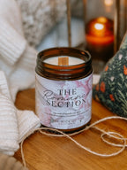 The Romance Section Candle, back view - House Of Avana