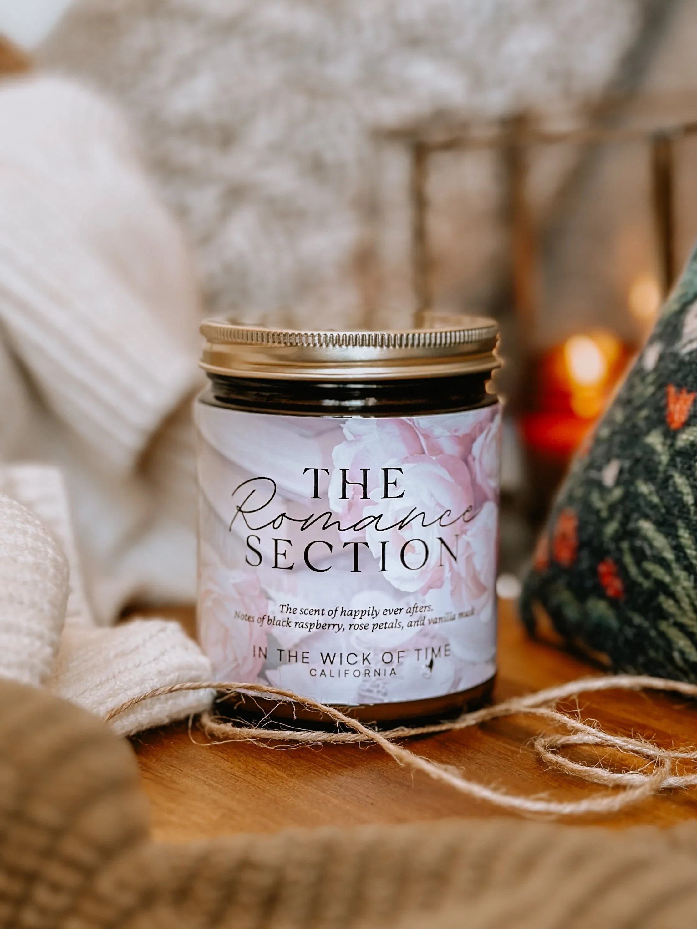 The Romance Section Candle, front view - House Of Avana