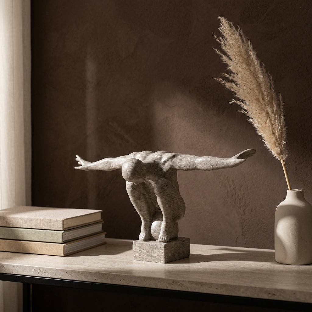 Abstract Thinker Statue Sculpture Modern Home Decor