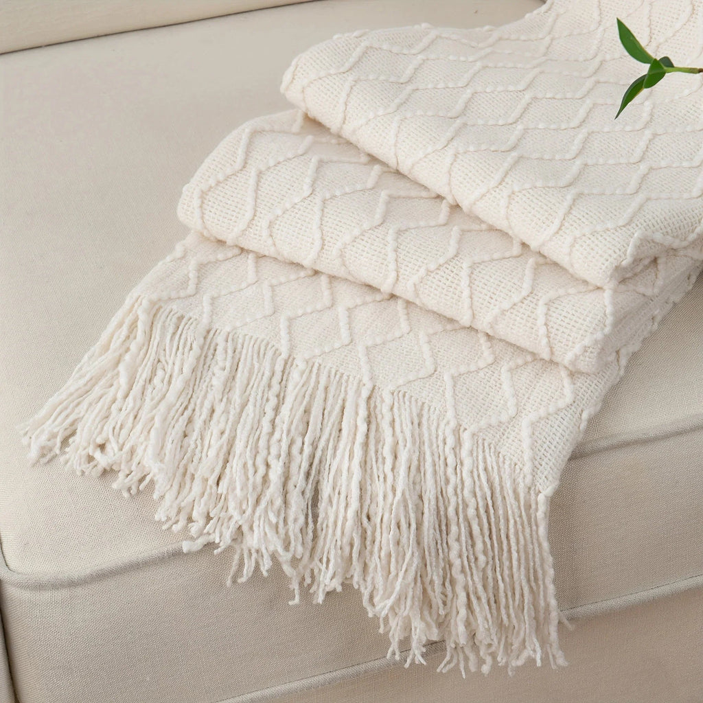 Throw Blanket - Soft Navy Blue 50x60, texture detail - House Of Avana [[SKU:HOA-BLK-400-A]]