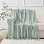 Throw Blanket - Soft Navy Blue 50x60, back view - House Of Avana [[SKU:HOA-BLK-400]]