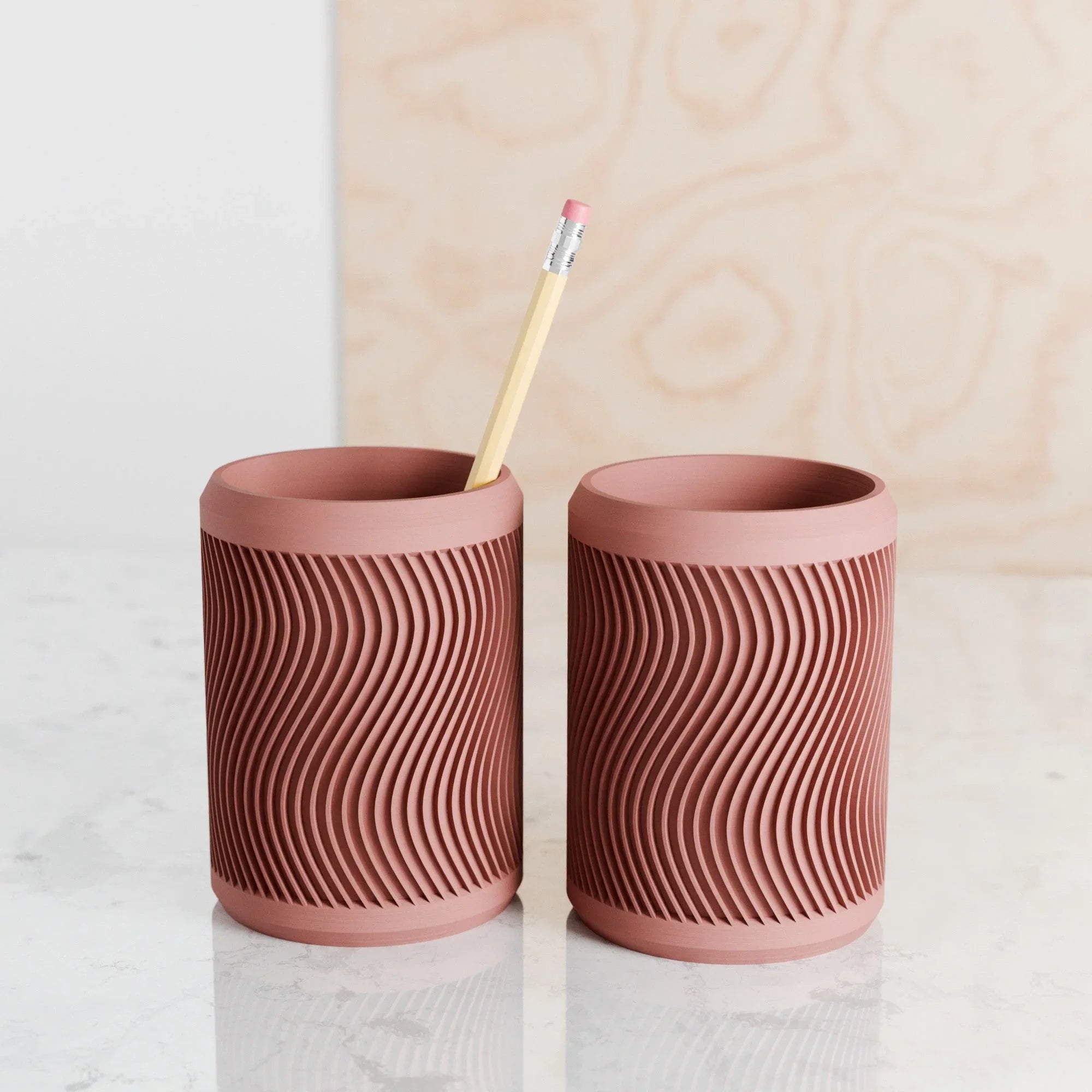Tidal Pencil Holder, top view - House Of Avana
