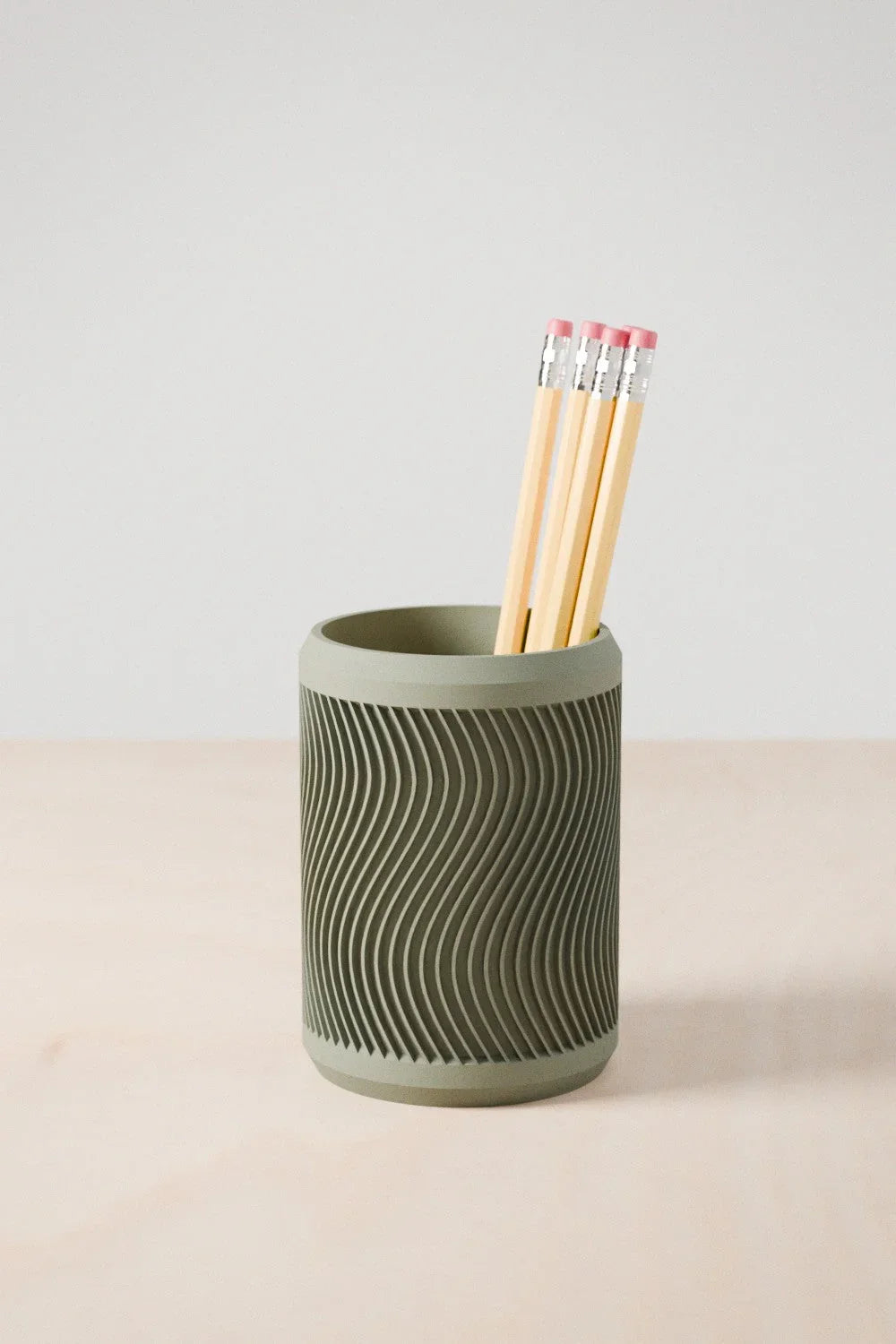 Tidal Pencil Holder, angled view - House Of Avana