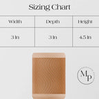 Tidal Pencil Holder, angled view - House Of Avana