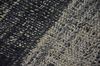 Timbergirl Braided Black Grey 100% Jute Handmade Rug