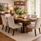 Timbergirl Dark Mango Wood Dining Table - 80"