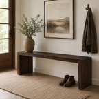 Timbergirl Dark Walnut Mango Wood Bench - 60"