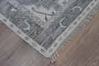Timbergirl Kilim Blue Wool Handmade Rug