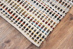 Timbergirl Leather Multicolor Handmade Rug