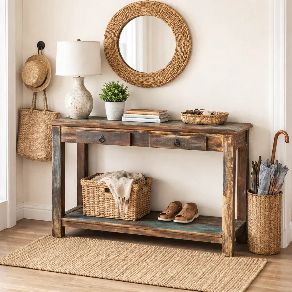Timbergirl Old reclaimed wood Console Table