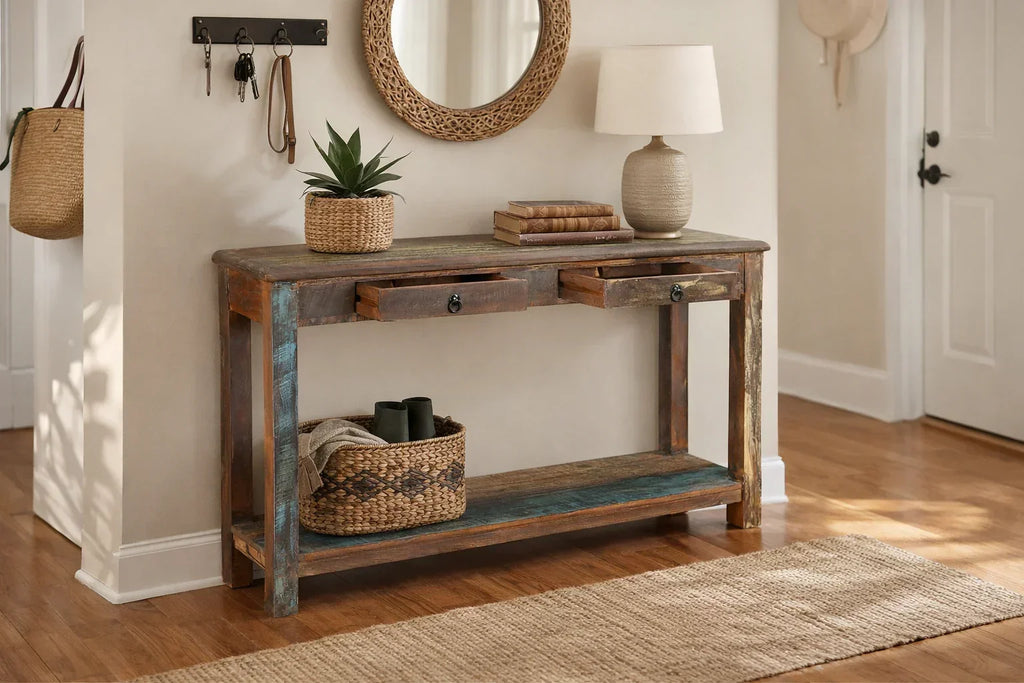 Timbergirl Old reclaimed wood Console Table