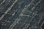 Timbergirl Textured Indigo 100% Jute Handmade Rug