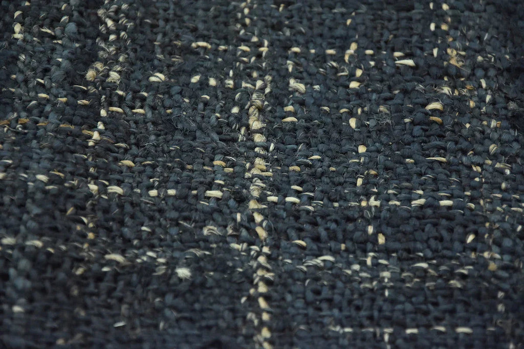 Timbergirl Textured Indigo 100% Jute Handmade Rug