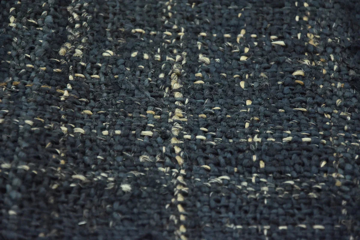 Timbergirl Textured Indigo 100% Jute Handmade Rug