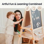 Tiny Land® Caramel Magnitales Easel for Kids