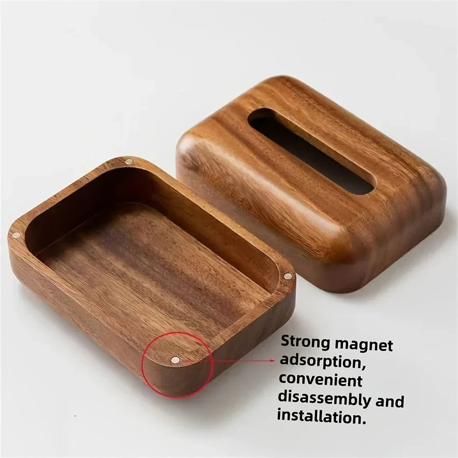 Tissue Box - Handcrafted Wooden with Lid, detail shot - House Of Avana [[SKU:HOA-TIS-010]]