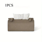 Tissue Box Holder - Luxury Faux Leather Small, product packaging - House Of Avana [[SKU:HOA-TIS-401]]