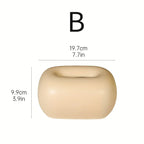 Tissue Box Holder - Modern Ceramic White, alternate view - House Of Avana