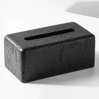 Tissue Box Holder - Modern Wooden Small, texture detail - House Of Avana