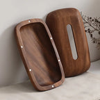 Tissue Box Holder - Luxury Wooden Walnut, lifestyle image - House Of Avana