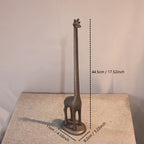 Tissue Holder - Modern Metal Giraffe, angled view - House Of Avana