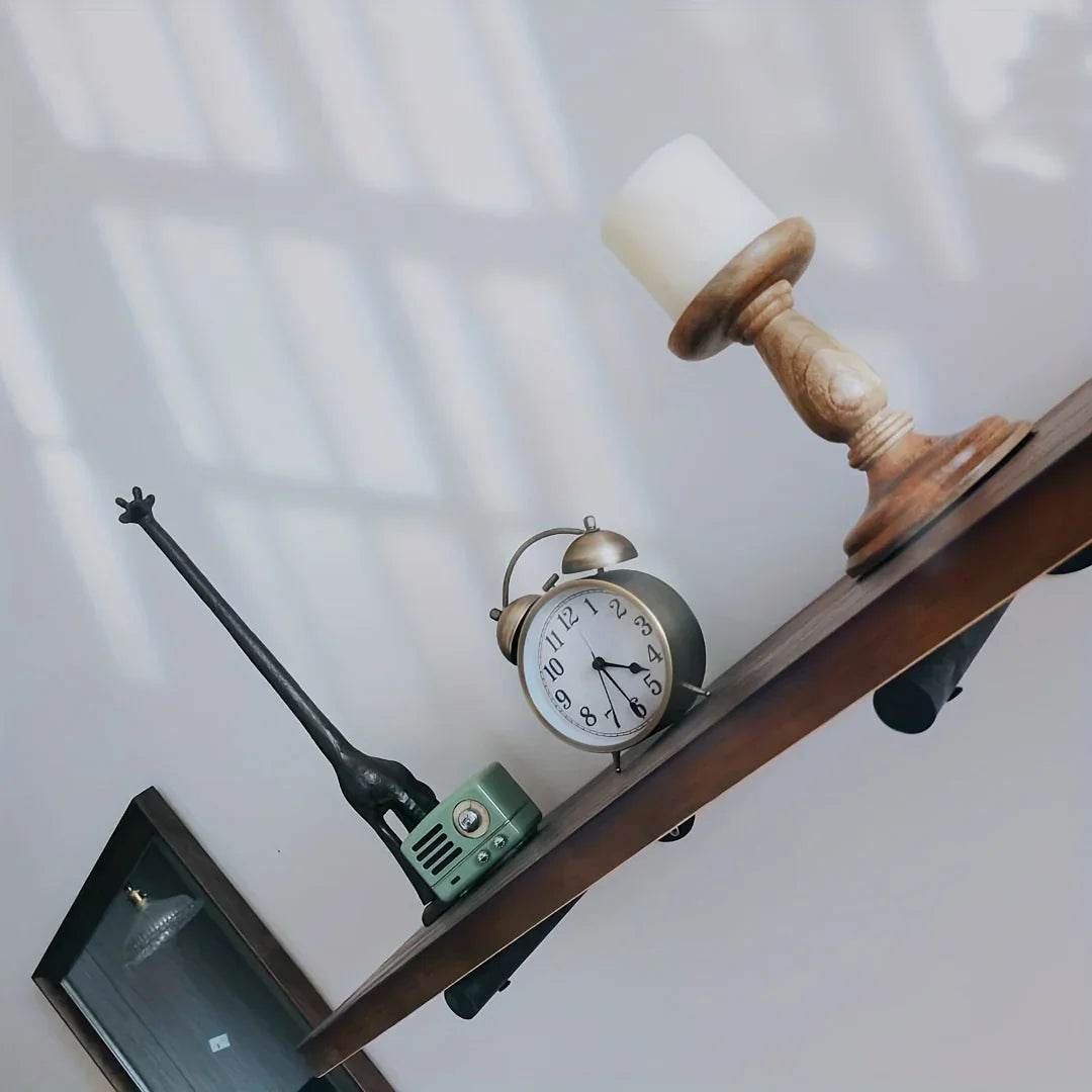 Tissue Holder - Modern Metal Giraffe, angled view - House Of Avana