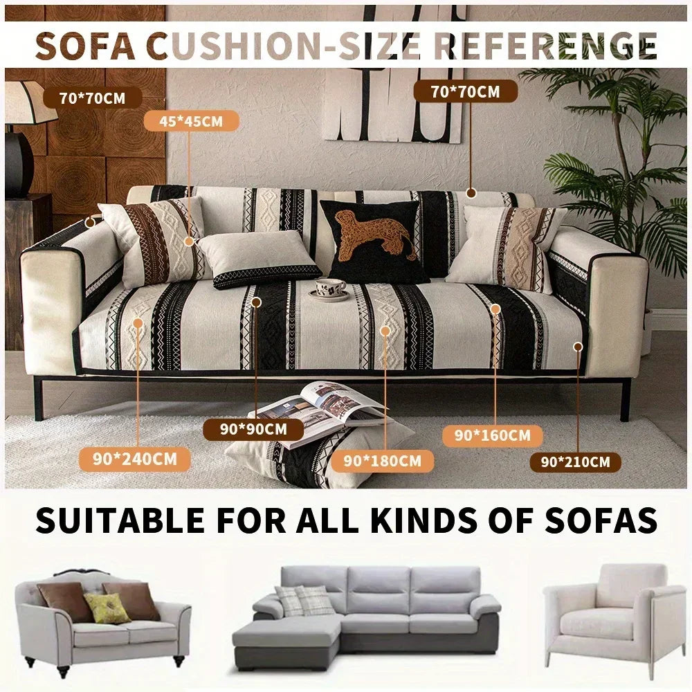 Topspet Black Couch Cover – Durable, Non-Slip Furniture Protector for Pets, Dogs & Cats topspet