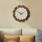 [Vintage Wooden Decor Clock] Decorative Wooden round Wall Clock Artistic Silent Clock Battery Operated Decor for Home 14 16 18 inch Vintage Wooden Clock Home Decor for Kitchen, Living Room, Bedroom, Office House Of Avana