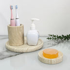 Tray - Pearl Marble Round, detail shot - House Of Avana [[SKU:HOA-TRY-004]]