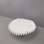 Black Glass 2-layer Tray with Wave Design, close-up view - House Of Avana