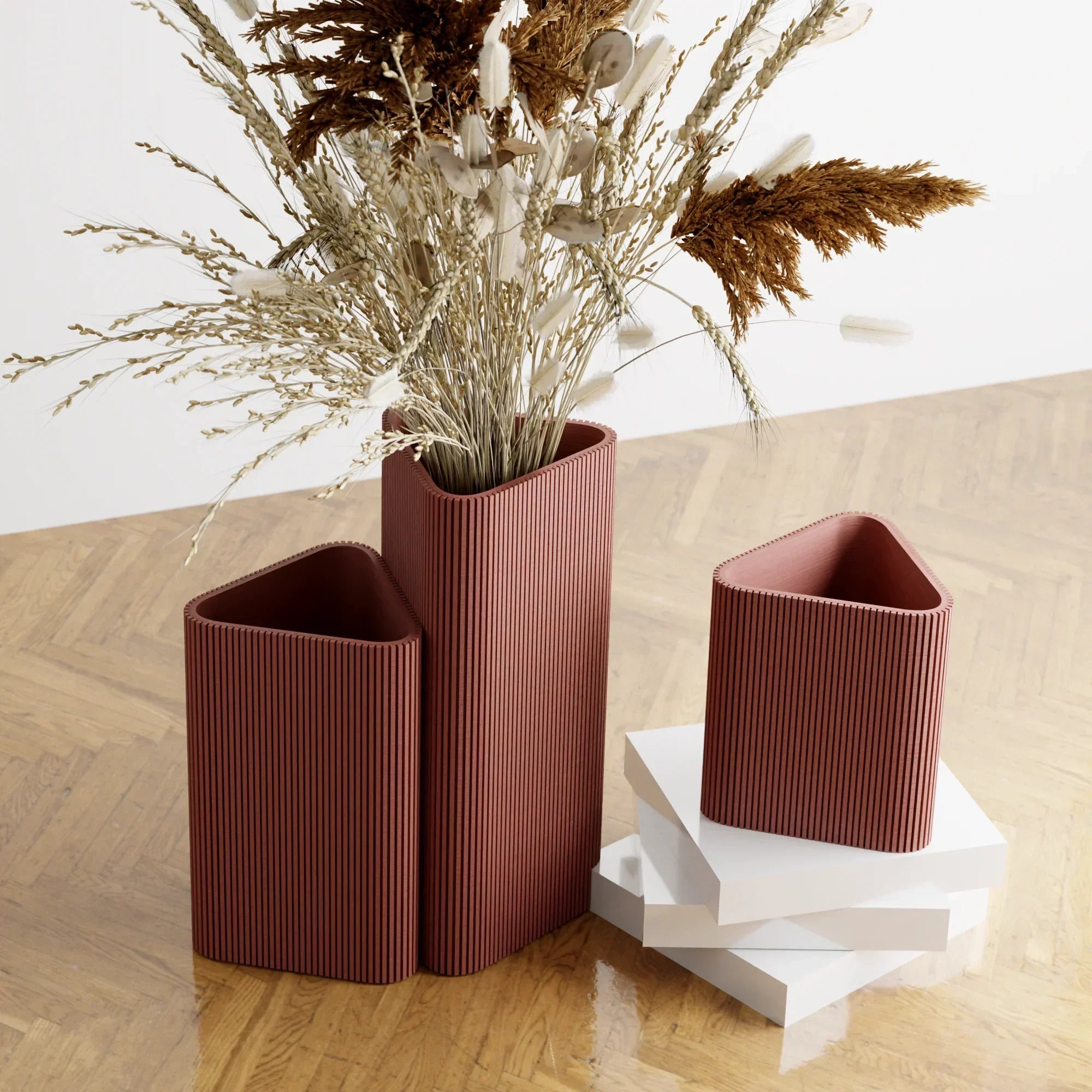 Triangle Vase, top view - House Of Avana