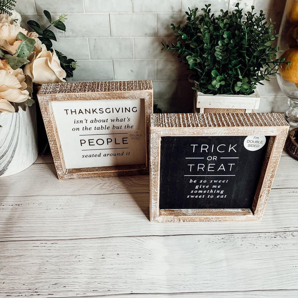 Trick + Thanksgiving | Double-Sided Gia Roma