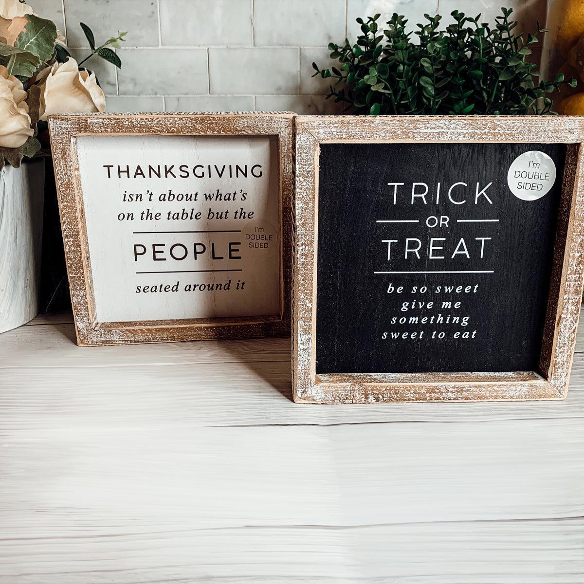 Trick + Thanksgiving | Double-Sided Gia Roma