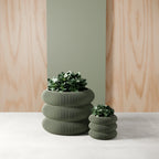 Triple Bubbles Planter, back view - House Of Avana