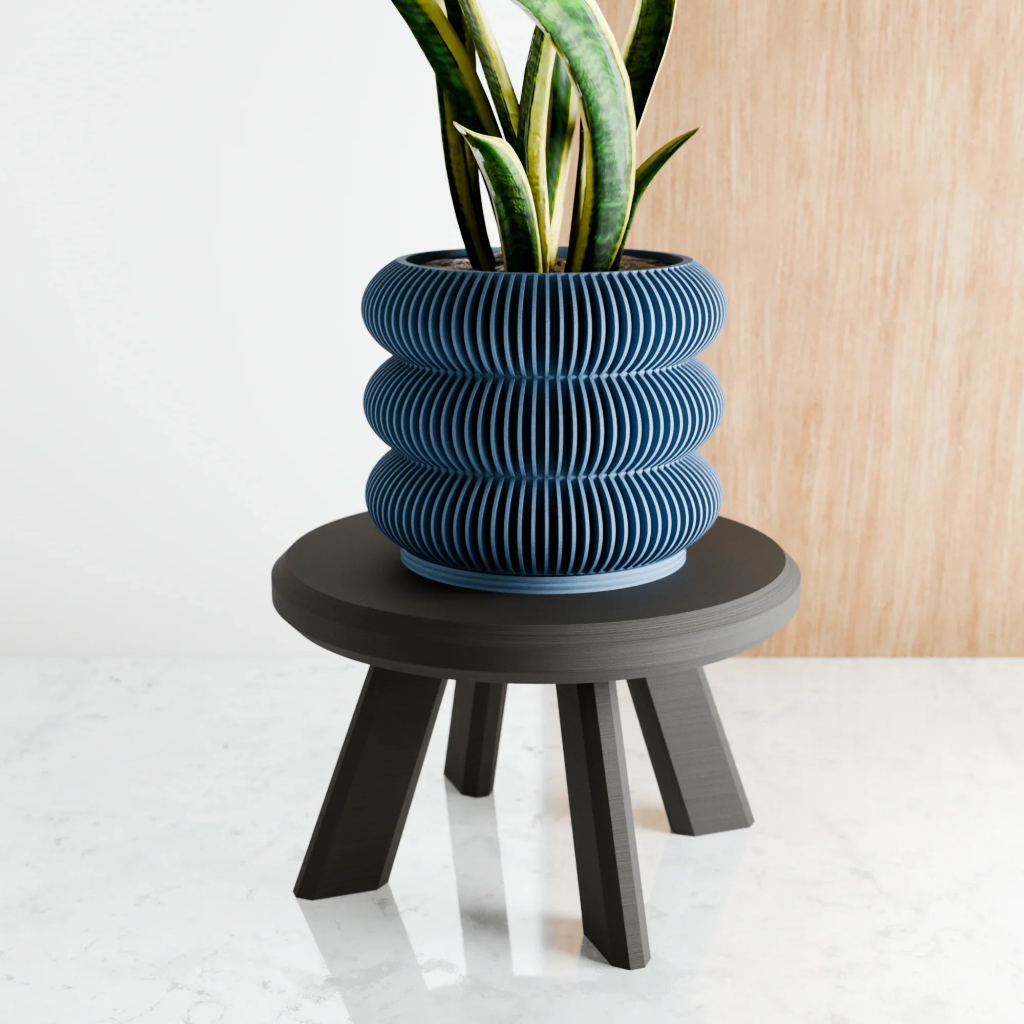 Triple Bubbles Planter, angled view - House Of Avana