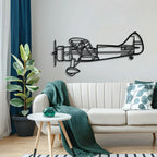 Upf-7 Metal Aircraft Wall Art - Ncp0606, back view - House Of Avana