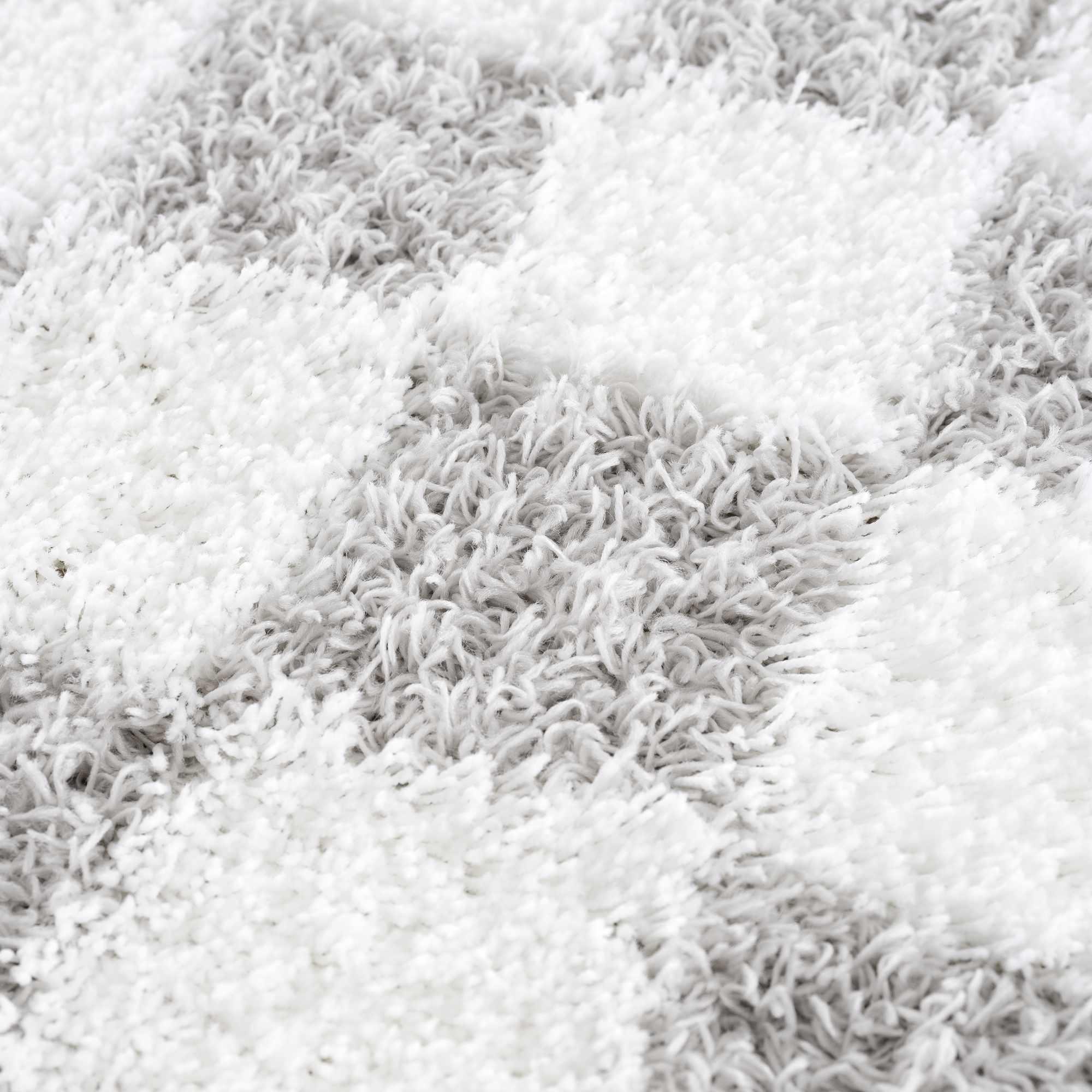 Atira Gray Checkered Area Rug Hauteloom