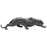 Unique Modern Black & White Leopard Statue | House of Avana