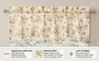 DaDa Bedding Vintage Dainty Yellow Floral Cottage Window Curtain Valance - 18" x 52" (JHW-866)