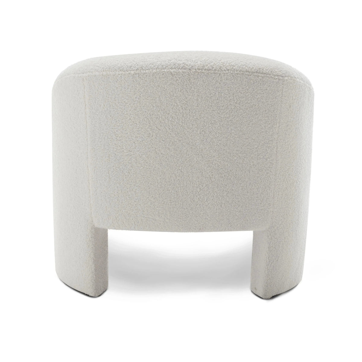 Upholstered Fabric Accent Chair in White with Comfortable Cushioning, angled view - House Of Avana [[SKU:HOA-ACC-007]]