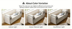 [Modern Storage Ottoman] Comfy Modern Storage Ottoman Bench with Throw Pillows - Metal Leg Bedroom Bench for End of Bed, Entryway - Mustard House Of Avana [[SKU:HOA-BEN-005]]