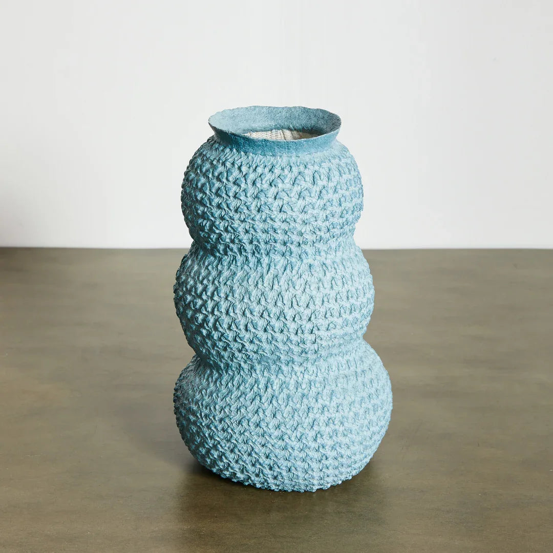 Urbi Tiered Papier Flower Vase, lifestyle image - House Of Avana