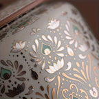 Urn - Decorative Ceramic Golden Silver