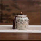 Urn - Decorative Ceramic Golden Silver