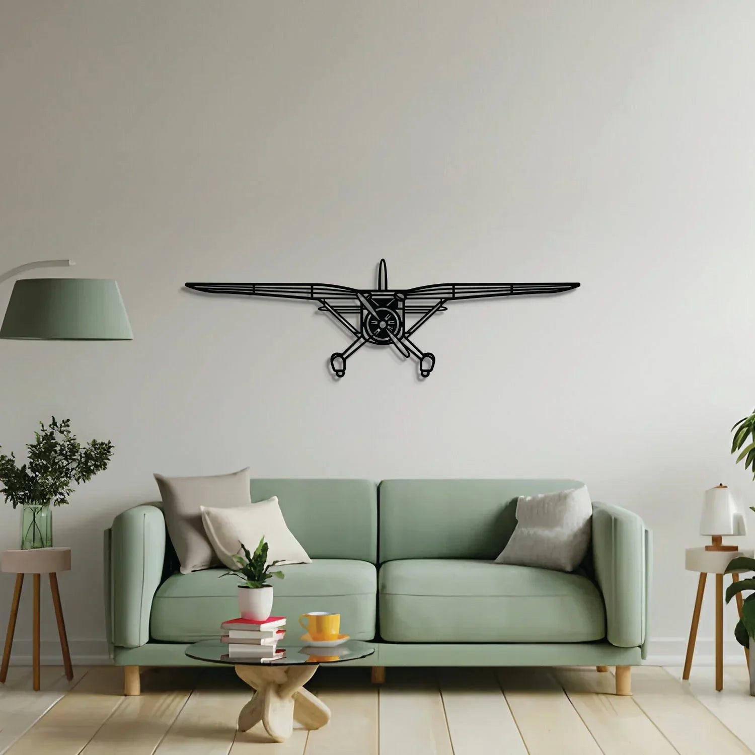 V77 Reliant Front Metal Aircraft Wall Art - Ncp0607, side view - House Of Avana