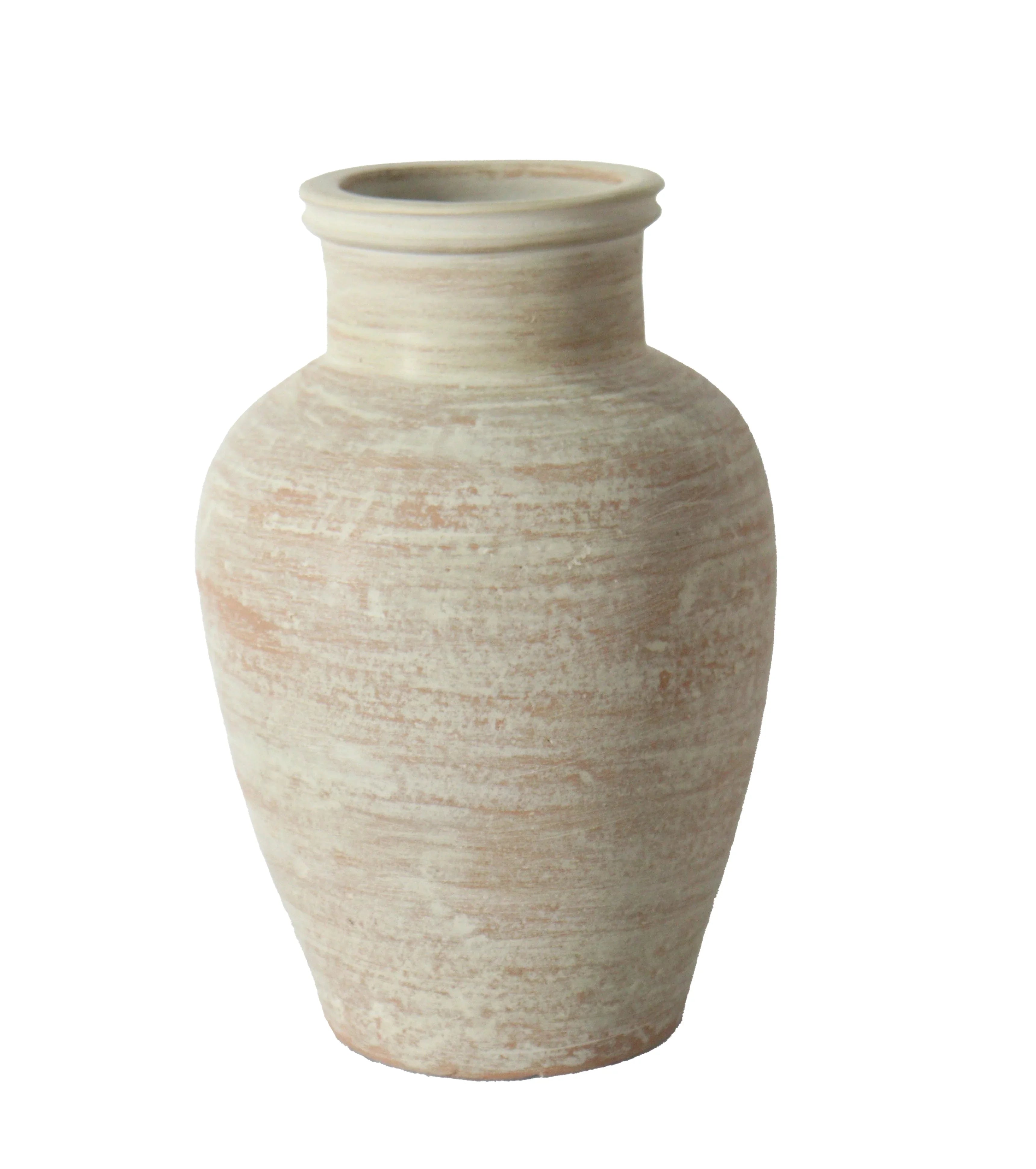 12.4" Hand Painted Terracotta Vase CG Hunter