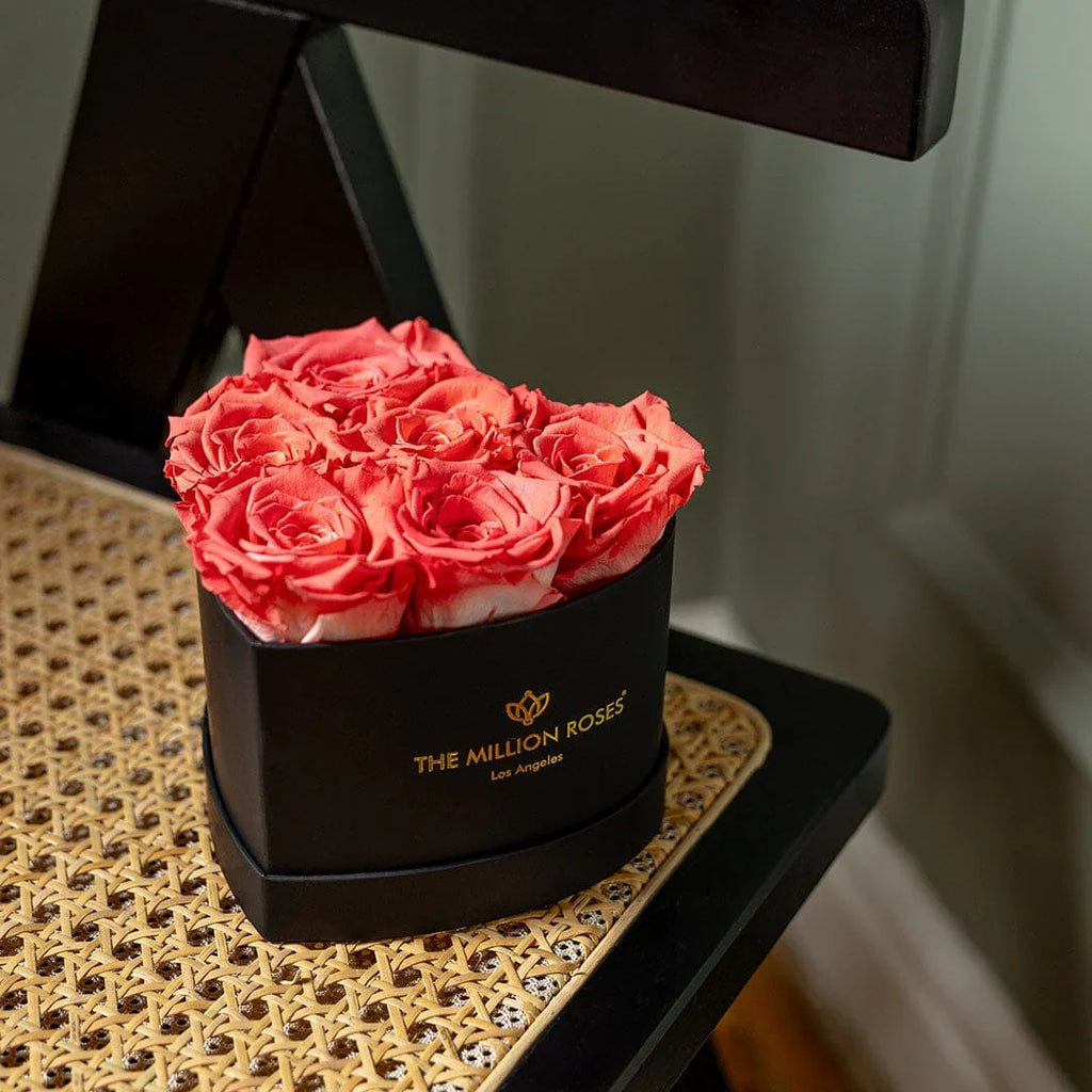 Baby Heart Black Box | Coral Roses - House of Avana