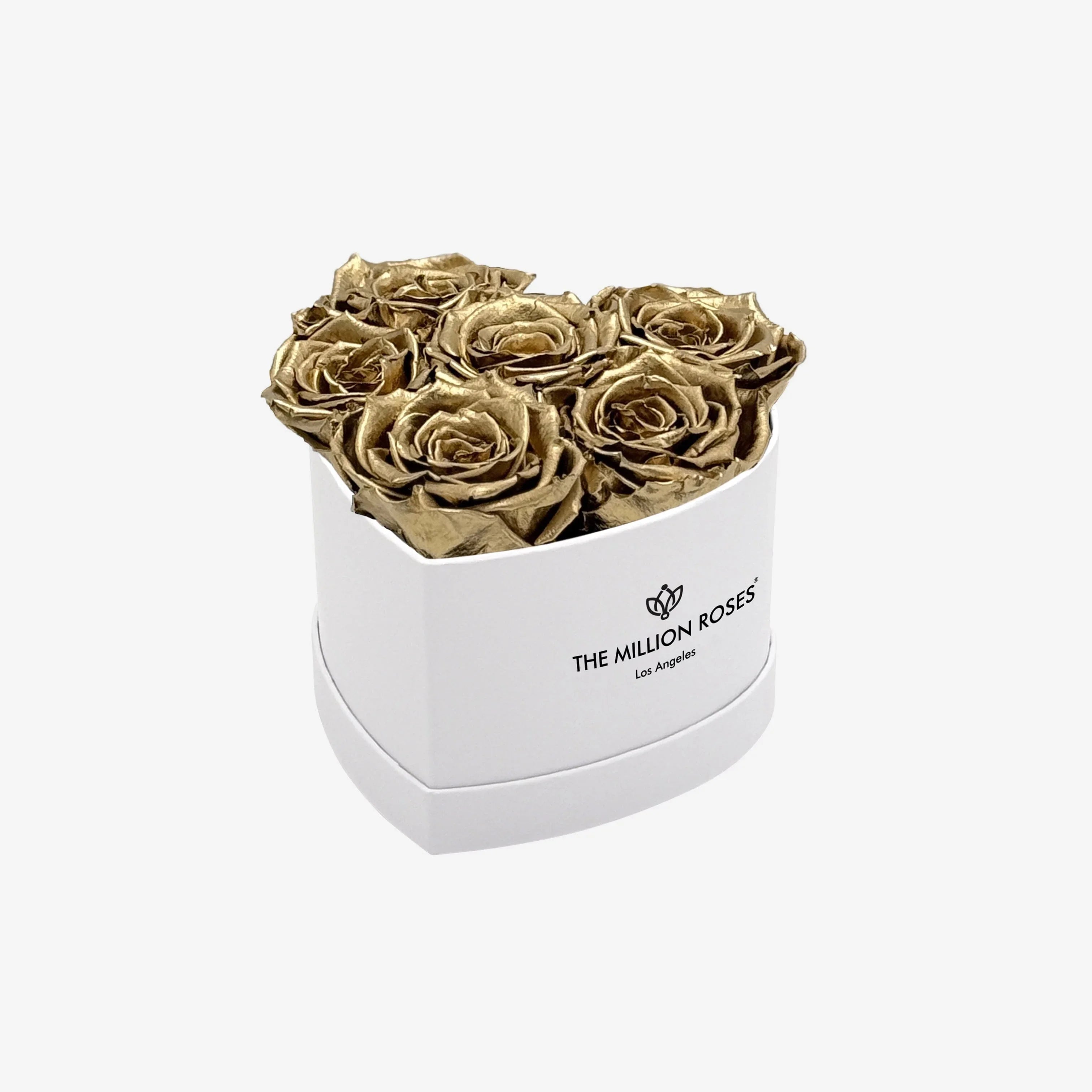 Baby Heart White Box | Gold Roses - House of Avana