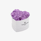 Baby Heart White Box | Lavender Roses - House of Avana
