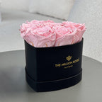 Black box with light pink roses, wooden décor - House of Avana